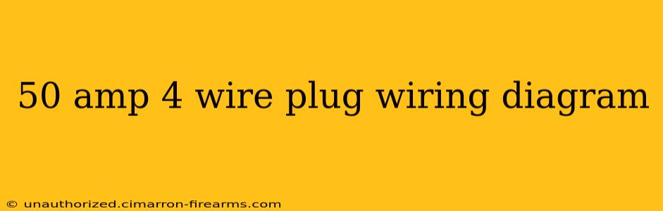 50 amp 4 wire plug wiring diagram