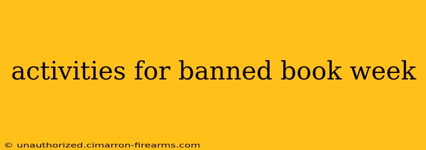 activities for banned book week