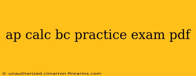 ap calc bc practice exam pdf