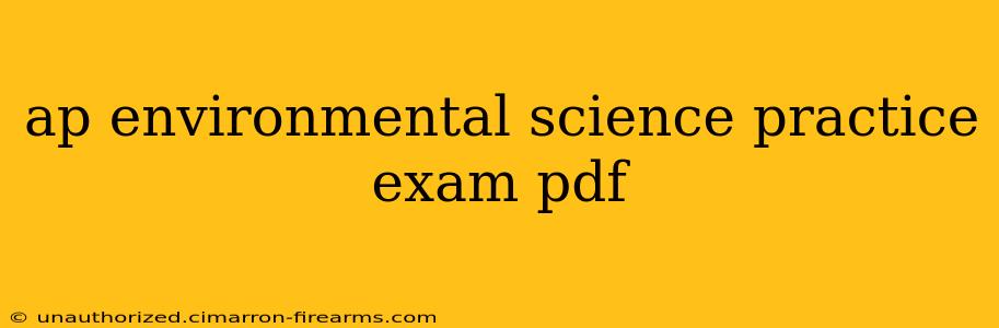 ap environmental science practice exam pdf