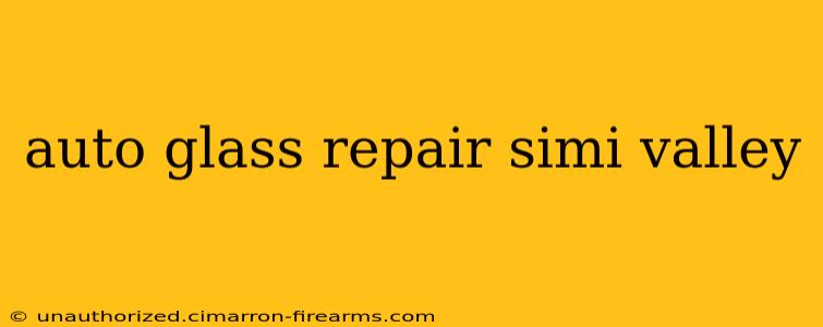 auto glass repair simi valley