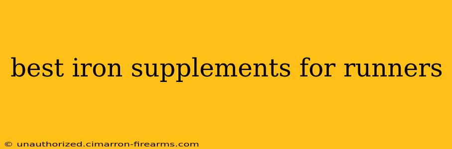 best iron supplements for runners