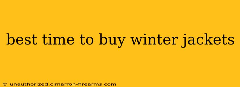 best time to buy winter jackets