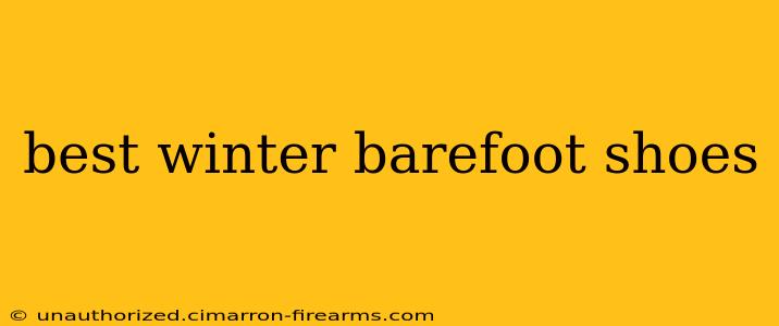 best winter barefoot shoes