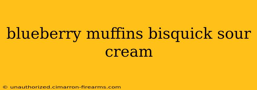 blueberry muffins bisquick sour cream