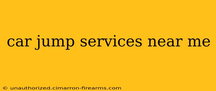 car jump services near me