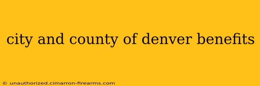 city and county of denver benefits