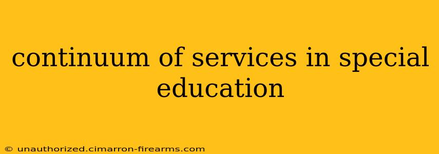 continuum of services in special education