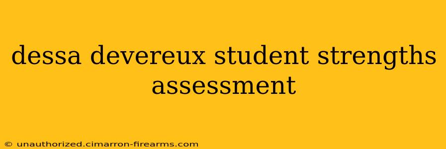 dessa devereux student strengths assessment