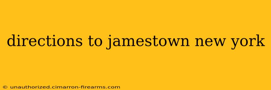 directions to jamestown new york