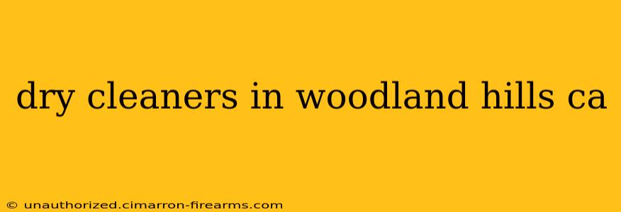 dry cleaners in woodland hills ca