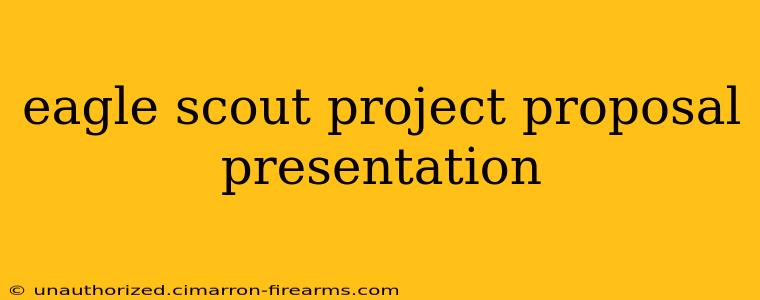 eagle scout project proposal presentation