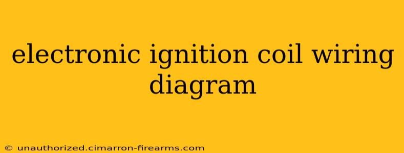 electronic ignition coil wiring diagram