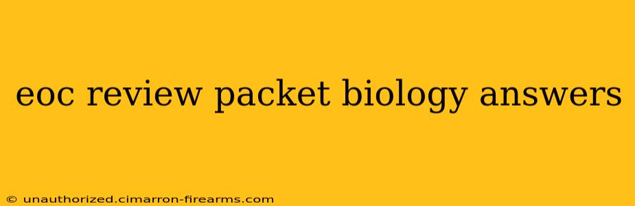 eoc review packet biology answers