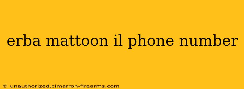 erba mattoon il phone number