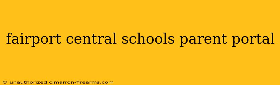 fairport central schools parent portal