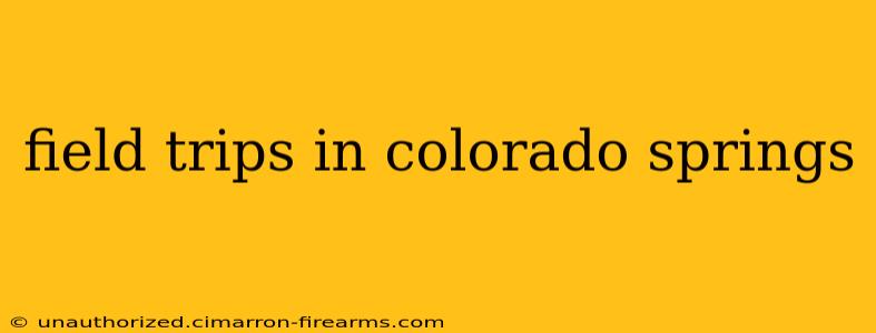 field trips in colorado springs