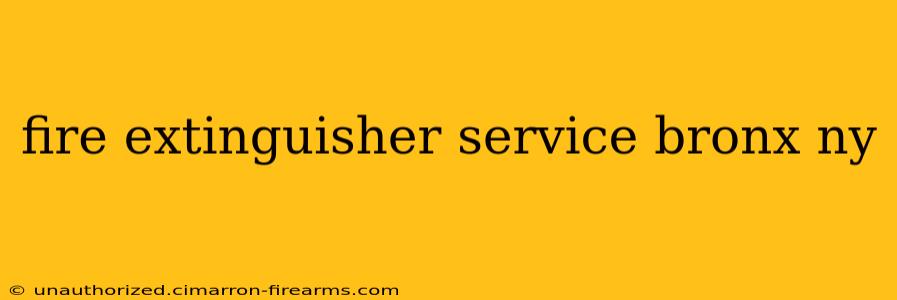 fire extinguisher service bronx ny