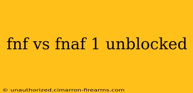 fnf vs fnaf 1 unblocked