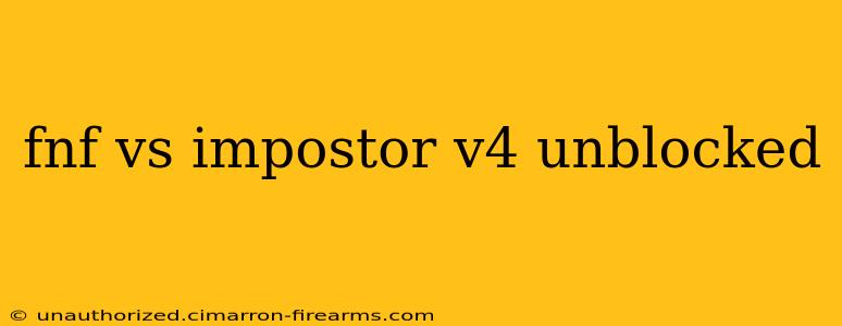 fnf vs impostor v4 unblocked