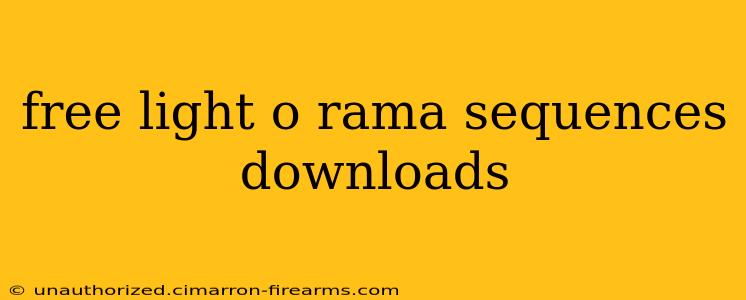 free light o rama sequences downloads