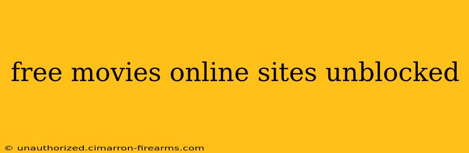 free movies online sites unblocked