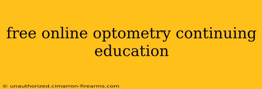 free online optometry continuing education