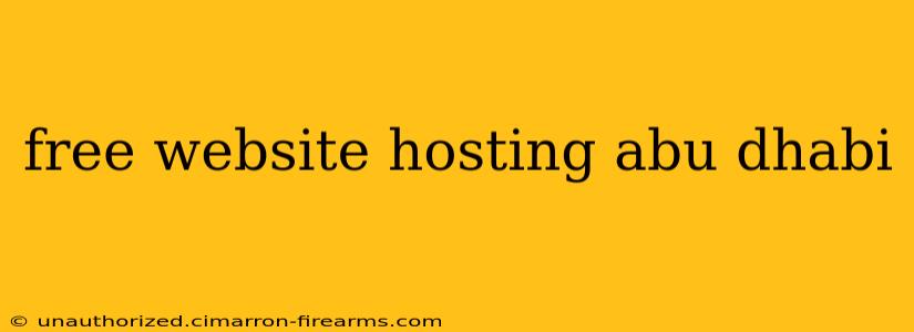 free website hosting abu dhabi