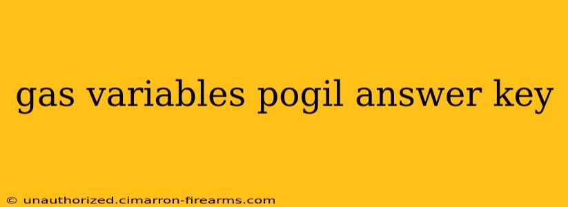 gas variables pogil answer key