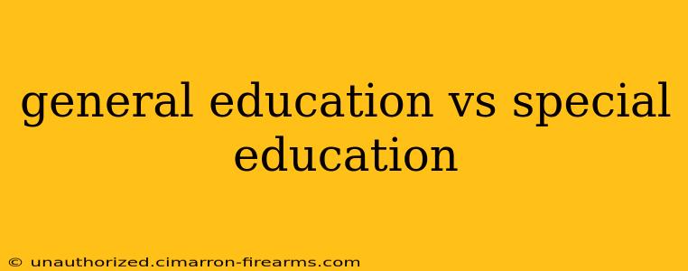 general education vs special education