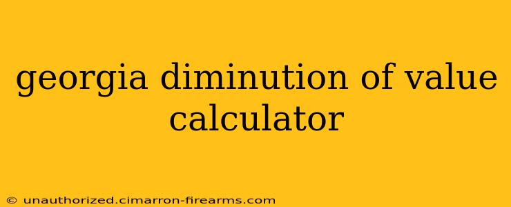 georgia diminution of value calculator