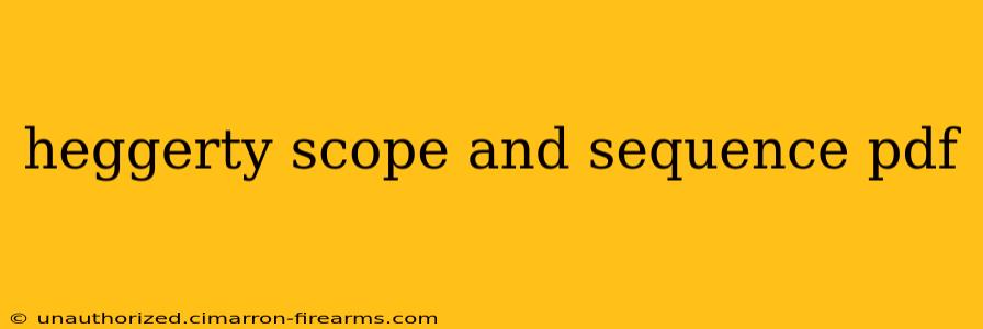 heggerty scope and sequence pdf