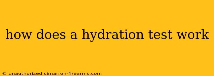 how does a hydration test work