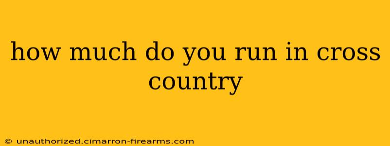 how much do you run in cross country