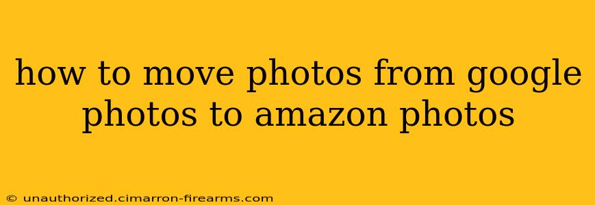 how to move photos from google photos to amazon photos