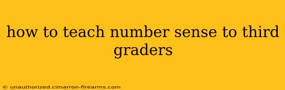 how to teach number sense to third graders