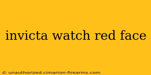 invicta watch red face