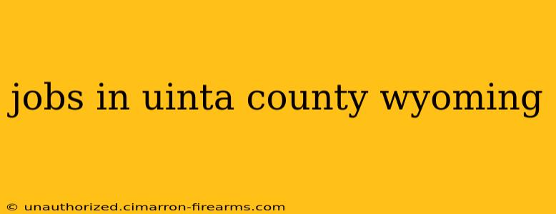 jobs in uinta county wyoming