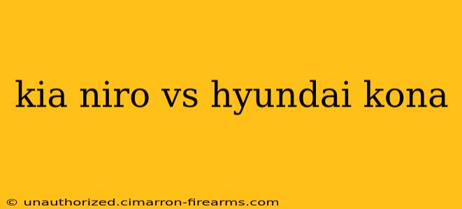 kia niro vs hyundai kona