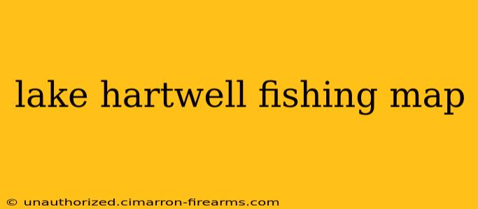 lake hartwell fishing map