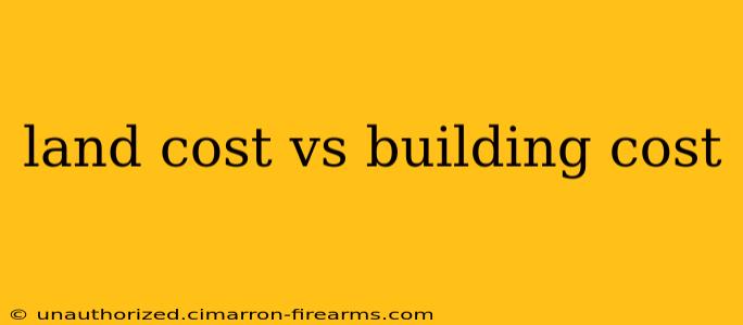 land cost vs building cost