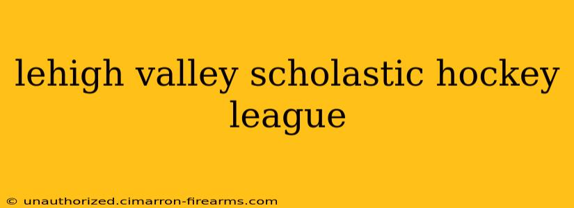 lehigh valley scholastic hockey league