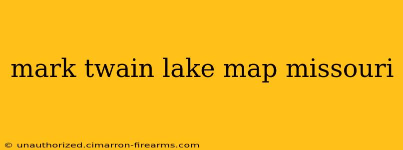 mark twain lake map missouri