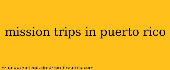 mission trips in puerto rico