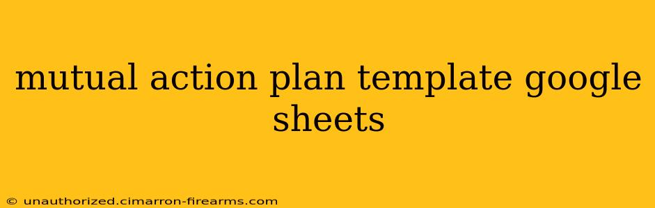 mutual action plan template google sheets