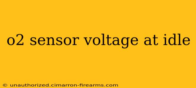 o2 sensor voltage at idle