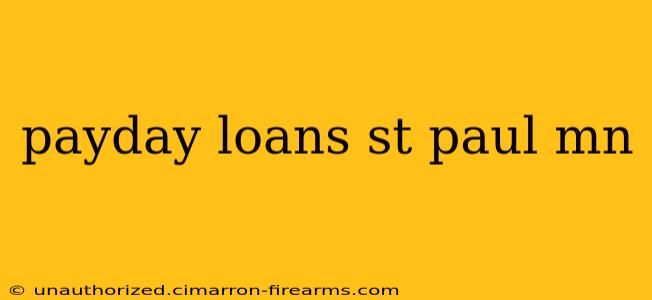 payday loans st paul mn