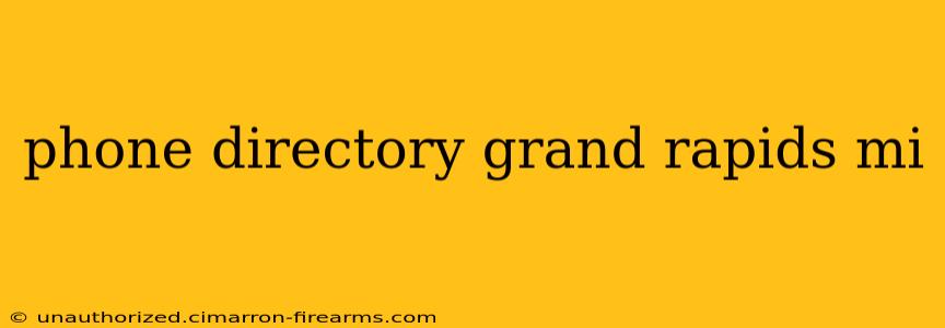 phone directory grand rapids mi