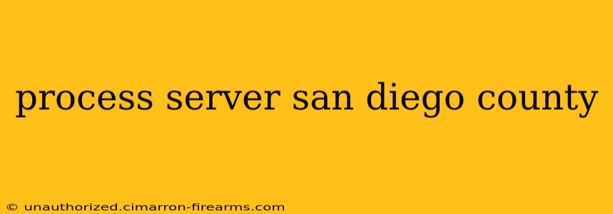 process server san diego county