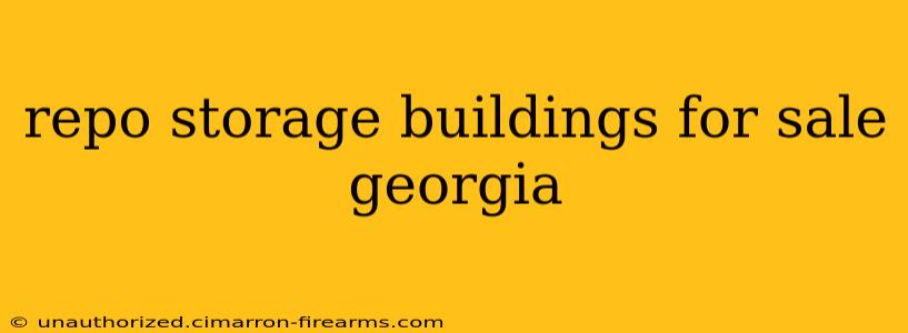 repo storage buildings for sale georgia